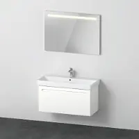 Duravit No.1 Ensemble de meubles 1000, incl. lavabo, meuble sous-lavabo, miroir, N10183018180000