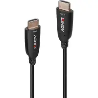 Lindy Hdmi/displayport 40 M Fiber Optic Cable Noir