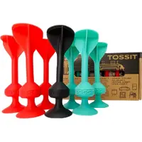 Gigamic Jeu d'adresse Tossit Rouge et Cyan