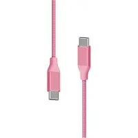 XLayer PREMIUM Câble métallique USB-C vers Type-C 1,5m Rose (1.50 m, USB 2.0)