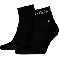 Tommy Hilfiger Chaussettes - 2 Pack - Trimestre - Noir - - 39/42 - Chaussettes