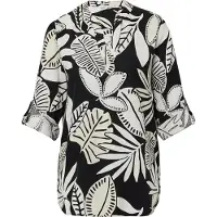 s.Oliver Chemisier beige / noir / blanc