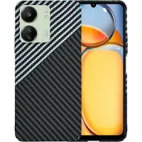 Techsuit - Carbonite FiberShell - Xiaomi Redmi 13C 4G / 13C 5G / C65 - Stealth Gray (Xiaomi Poco C65, Xiaomi Redmi 13C 5G), Coque pour téléphone portable, Gris
