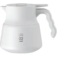 Hario Serveur isotherme V60-02 Plus acier inoxydable 600 ml blanc