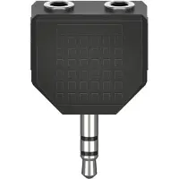 Hama Adaptateur audio, prise jack 3,5 mm - 2x prise jack 3,5 mm, stéréo, Adaptateur audio, Noir