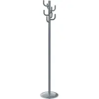 MAUL Kleiderständer MAULpolaris Lite 9402682 silber Metall 8 Haken 36,5 x 177,0 cm