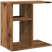 vidaXL Table d'appoint vieux bois 50x30x50 cm bois d'ingénierie