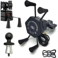 FreedConn Uchwyt i ładowarka MC10K-V2 CQ3 36W, Support pour smartphone, Noir