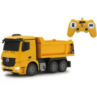 Jamara Camion benne Mercedes Arocs - Camion benne - Moteur électrique - 1:26 - Prêt à rouler (RTR) - Jaune - 2 roues motrices (2WD) (405108)