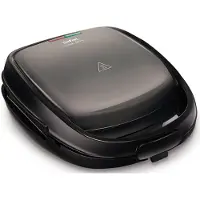 Tefal Snack Time Appareil à croque-monsieur & Gaufrier (SW341B), Gaufrier, Noir