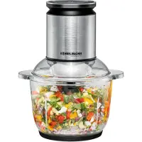 Rommelsbacher MZ 600, 2 l, Noir, Acier inoxydable, Verre, Acier inoxydable, Acier inoxydable, Touches