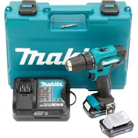 Makita Perceuse-visseuse sans fil DF 333 DSAE 12 V max. 30 Nm + 2 batteries 2,0 Ah + chargeur + mallette