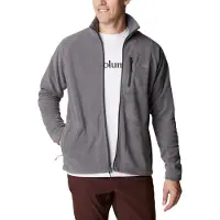 Columbia Veste en polaire fonctionnelle 'FAST TREK II' gris fumé / blanc