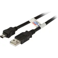 EFB Elektronik K5251SW.0,5 USB2.0 Kabel A-Mini B (5polig),St.-St.,0.5m,sw,Premium