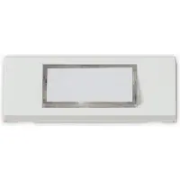 Heidemann Bouton-poussoir de sonnette 70049, blanc pur, 30x87x13 mm