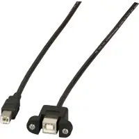 Efbe-Schott EFB K5293SW.1,8V2 EFB USB2.0 Verlängerung B-B,St.-Einbaubuchse,1,8m,sw,Classic