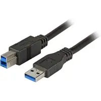 Efbe-Schott K5236.1 USB3.0 Anschlusskabel A-B,St-St,1,0m,schwarz,Premium