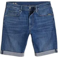 G-Star Short 3301 Slim Denim - Bleu moyen - Hommes