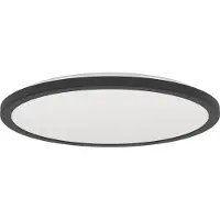 Eglo Lampe de salle de bain avec télécommande Rovito-R rond - noir - Ø 38,9cm