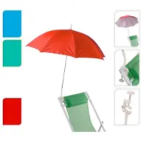 Progarden Parasol d 105 cm, pour le balcon, mélange de couleurs