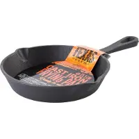 Texas Club Poêle en fonte, Poêle + casserole, Noir