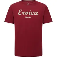Santini Eroica Strada Short Sleeve T-shirt Rouge S