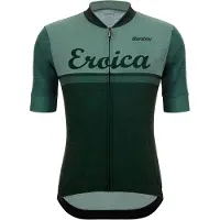 Santini Eroica Valle Short Sleeve Jersey Vert S Homme