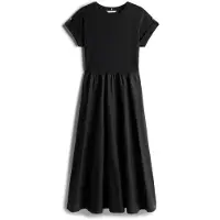 Tommy Hilfiger Robe Longueur Midi À Boutons Dorés Modern Cody Midi Mix F&f Drs/Black - Xxl