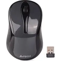 A4Tech Mouse G3-280N - V-Track - Wireless Optical Mouse - 1200 DPI - 2.4GHz - Grey (Sans fil), Souris, Gris