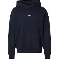 HUGO Sweat-shirt 'Nazardo' noir / blanc