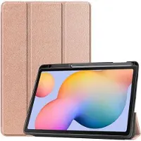 Cover-Discount Galaxy Tab S6 Lite - Étui en cuir tri-fold Smart or rose (Samsung Galaxy Tab S6 Lite), Étui pour tablette, Rose