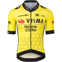 Tvl Team Visma Lease A Bike Premium Aero 2025 Short Sleeve Jersey Jaune XL Homme