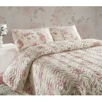 L'essentiel Maison , Begonvilla- EPJ9278, Rose, couettes, 70% coton / 30% polyester (couverture) /