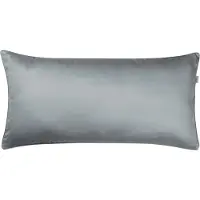 Schöner Wohnen Kollektion Schöner Wohnen Taie d'oreiller en satin simple Pure Couleur gris Taille 40x80cm