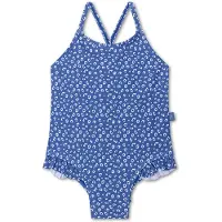 Swim Essentials Filles, Maillot de bain, Badeanzug Mädchen 86/92 Blue Leopard, Bleu, (92)