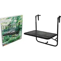 Ambiance Table Pliante Balcon Gris Gain De Place, Design Moderne -