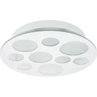 Eglo Lampe de plafond moderne Pernato blanc Ø 38cm