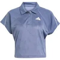 Adidas Polo Stadium 3-Stripes Tennis Inspired Jacquard Polo Shirt T-Shirt femmes - Bleu - EU S