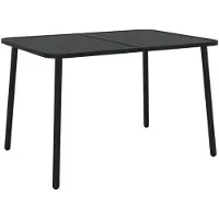 vidaXL Table de jardin anthracite 110x80x71 cm Acier