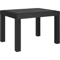 vidaXL Table de jardin anthracite 59x47x40 cm PP