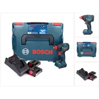 Bosch GDX 18V-210 C Professional Visseuse à chocs sans fil 18 V 210 Nm Brushless + 2x batterie 2,0 Ah + chargeur + module de connectivité + L-Boxx