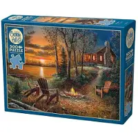 Cobble Hill Puzzle Fireside - 500 pièces Le plaisir du puzzle en famille