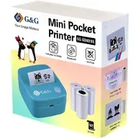 G&G GA-SD001BL (USB-C), Imprimante de caisse, Bleu
