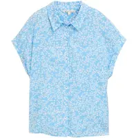 Tom Tailor 1047035 Short Sleeve Shirt Bleu M Femme