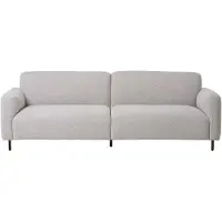 Ebuy24 Salvador canapé canapé 3 places gris clair.