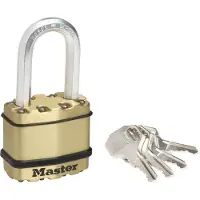 Masterlock M1BEURDLF Cadenas Excell - Acier Laminé - Finition Cuivre - Largeur 45 Mm