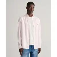Gant pour homme. 3000130 Chemise Regular Fit chemise en popeline rose à rayures (XS), Casuel, Coton, Classique, Manche longue