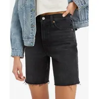 Levi's Ribcage Denim Shorts Noir 23 Femme
