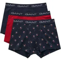 Gant Skier Trunk Boxers 3 Units Bleu S Homme