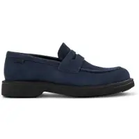 Camper pour homme. K101001-003 Mocassins Mocassins en cuir Norman navy (46), Plat, Aucun, Casuel, Marine